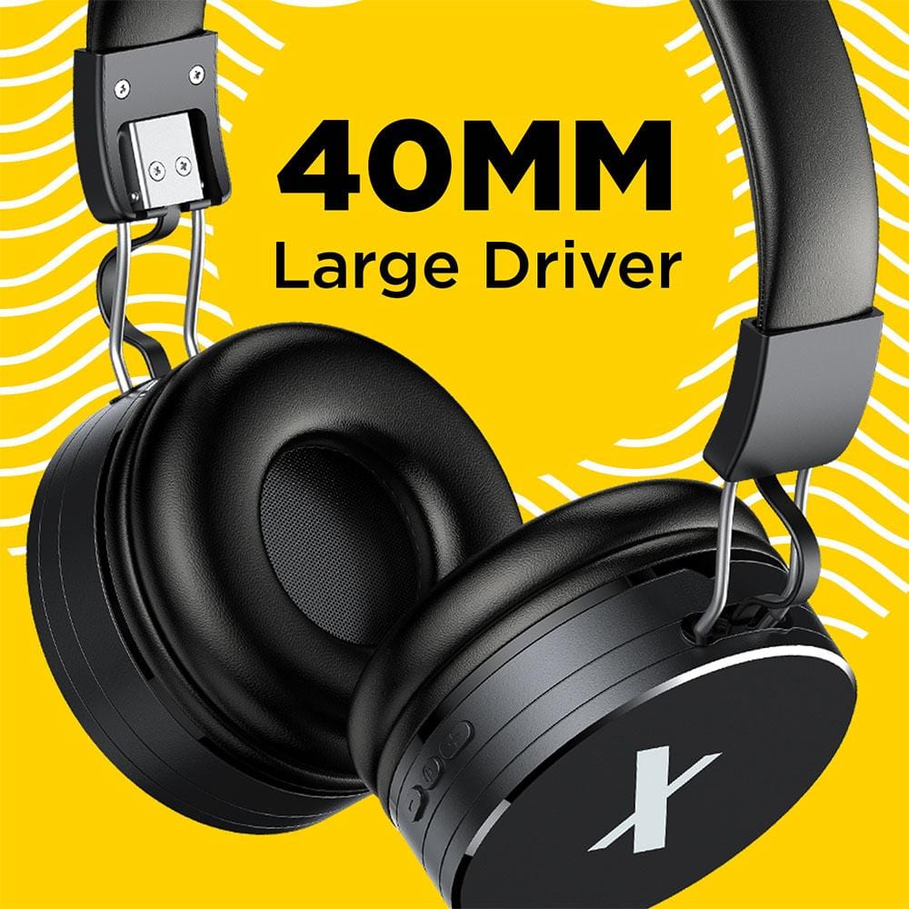FLiX (Beetel) X2 Bluetooth v5.0 On Ear Wireless Headphone - Black - Image 9