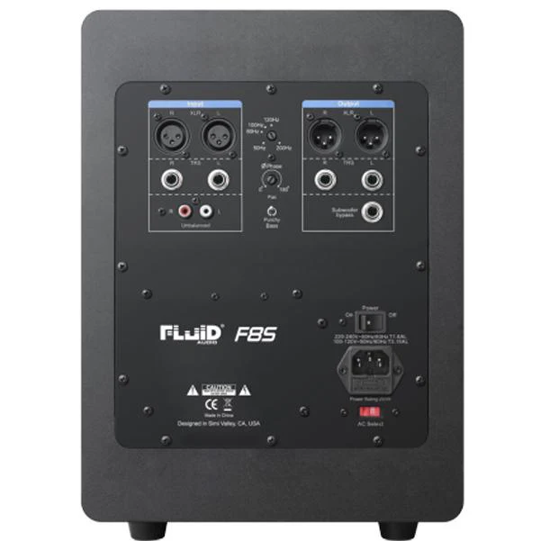 Fluid Audio F8S Active Subwoofer - Black - Image 2