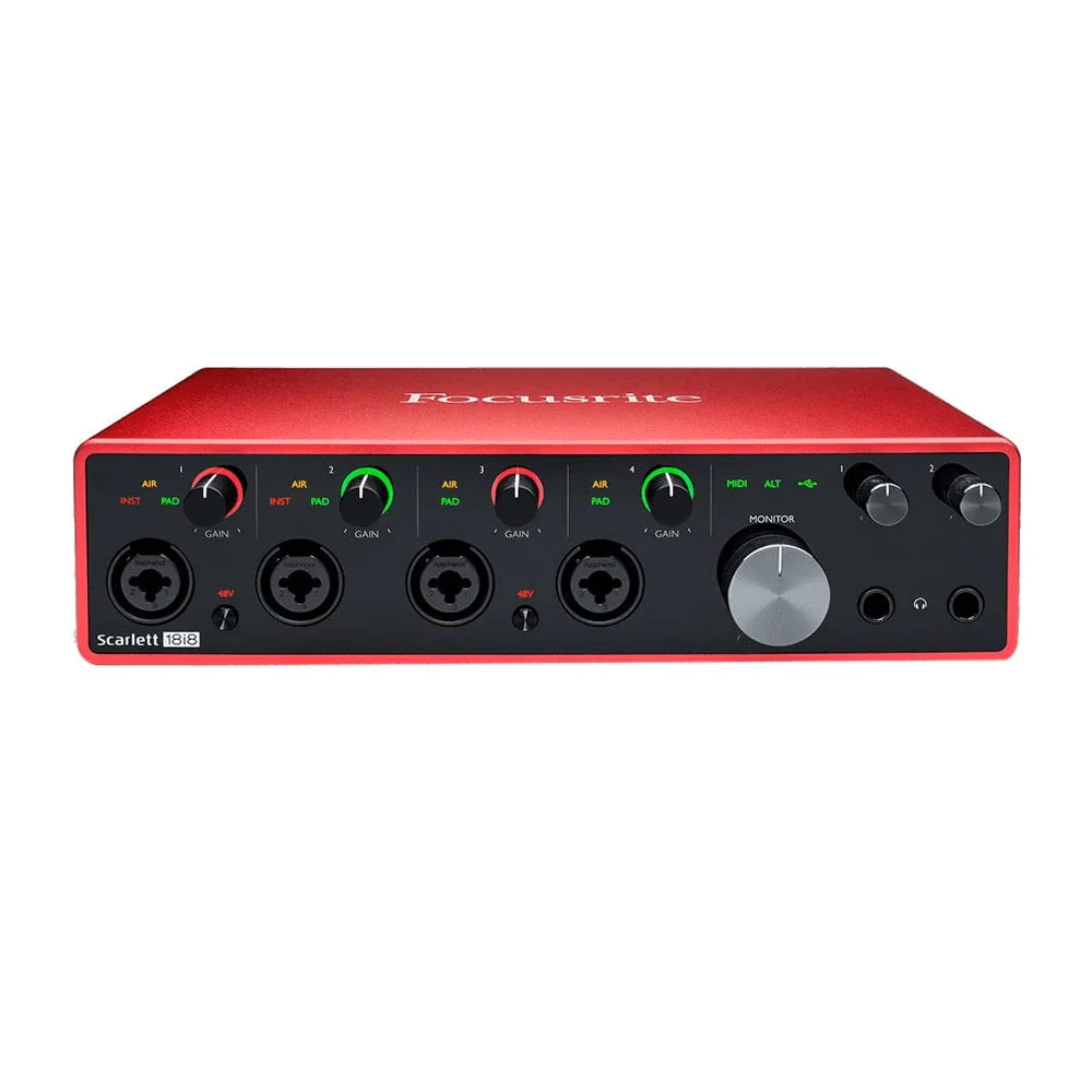 Focusrite Scarlett 18i8 4 Pre Interface Compact Audio Interface - 3rd Gen - Image 3