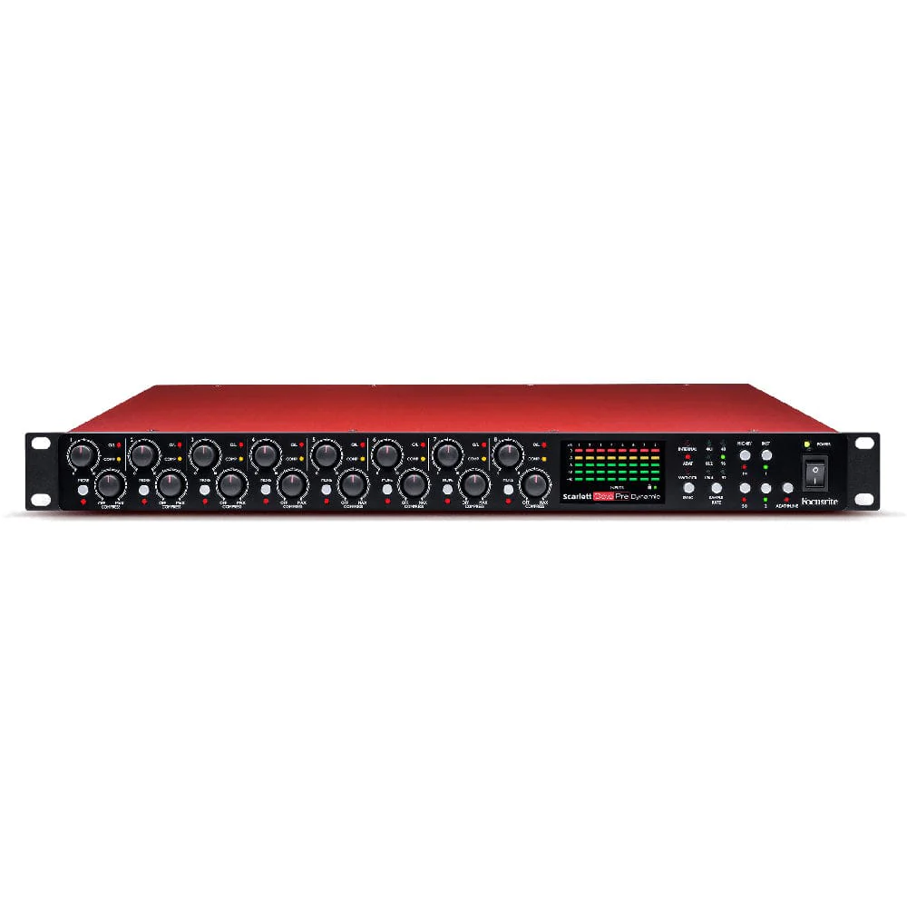 Focusrite Scarlett Octapre Dynamic Eight-Channel Microphone Preamp with ADAT Outputs