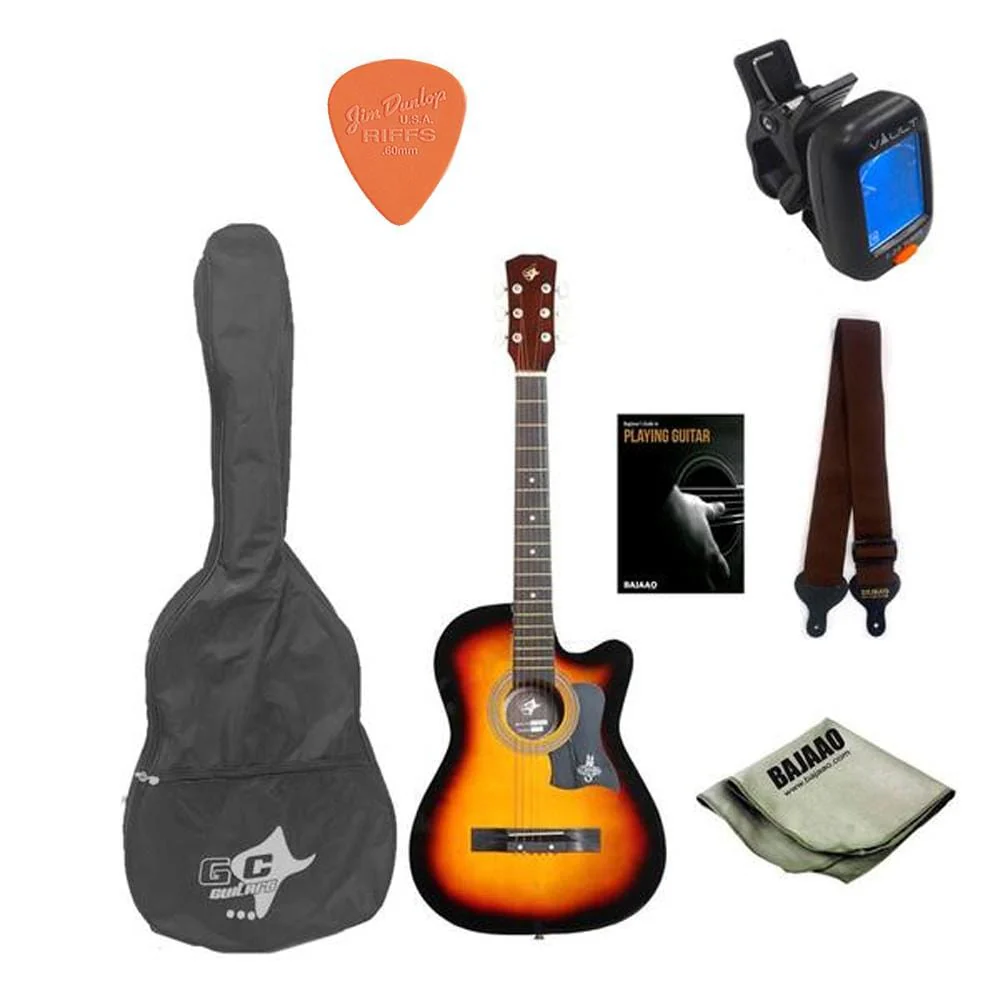 GC 38C Acoustic Guitar Starter Pack With E-Book - Image 4