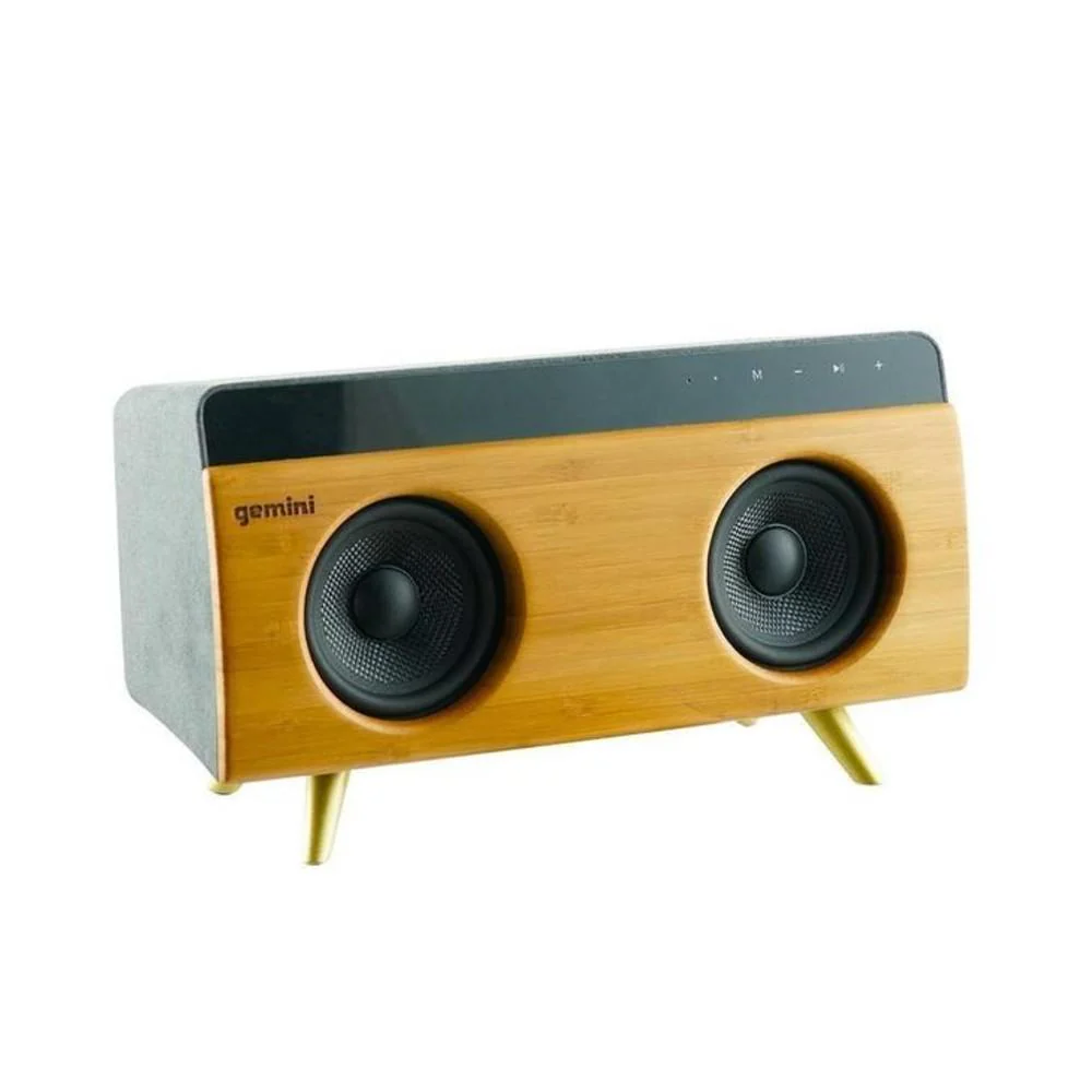 Gemini BRS-230 30W Portable Bluetooth Speaker - Bamboo Finish - Image 4