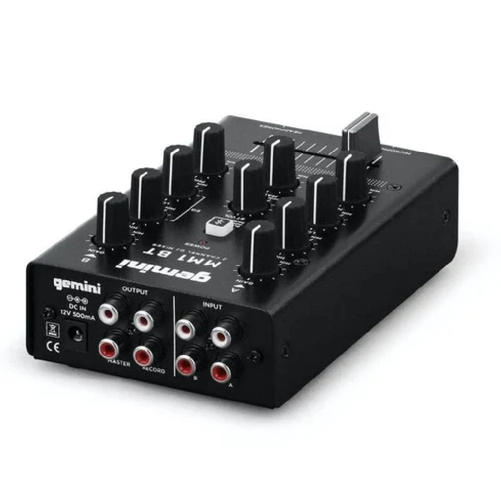 Gemini MM1BT 2-Channel Professional Analog DJ Mixer With Bluetooth Input - Image 11