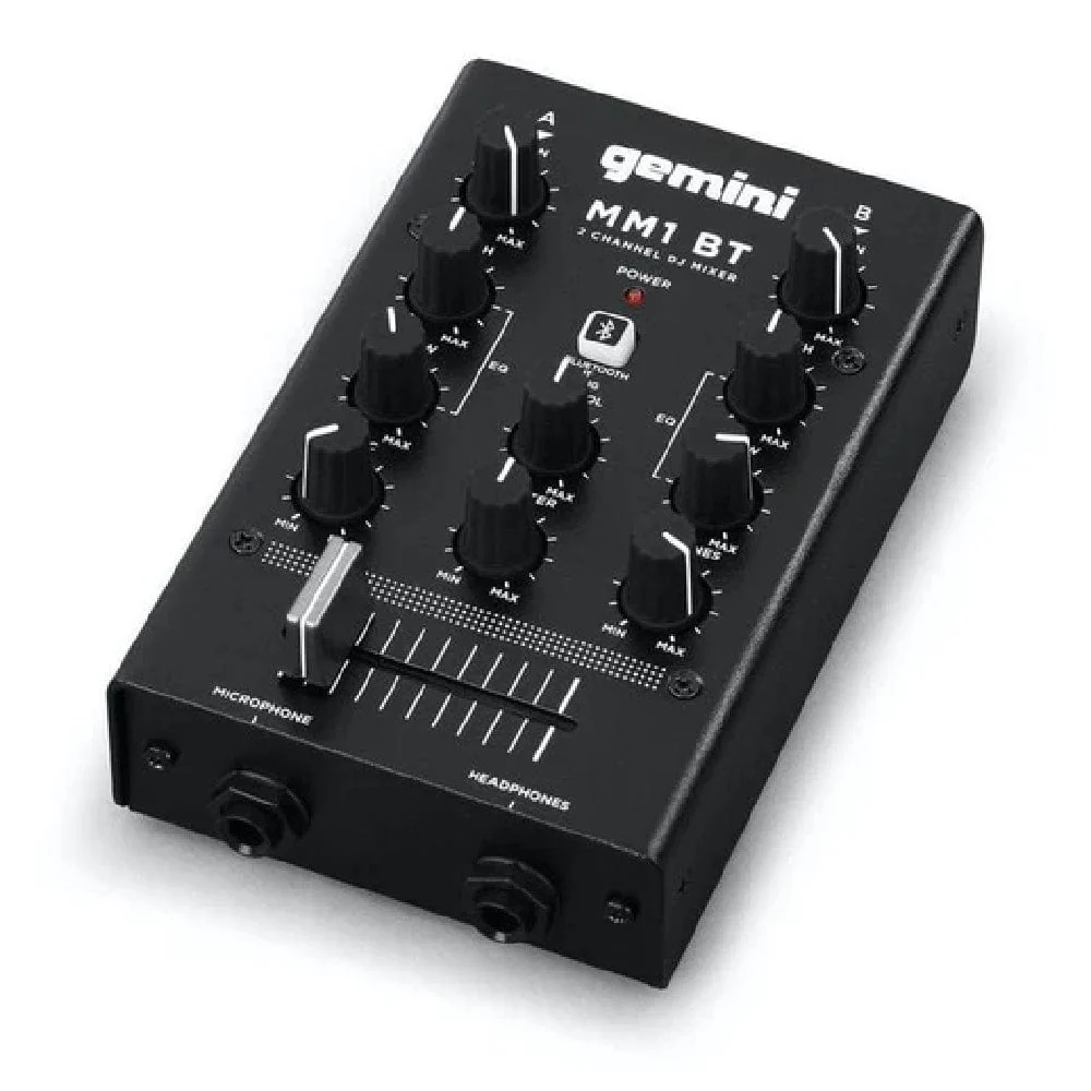 Gemini MM1BT 2-Channel Professional Analog DJ Mixer With Bluetooth Input - Image 5
