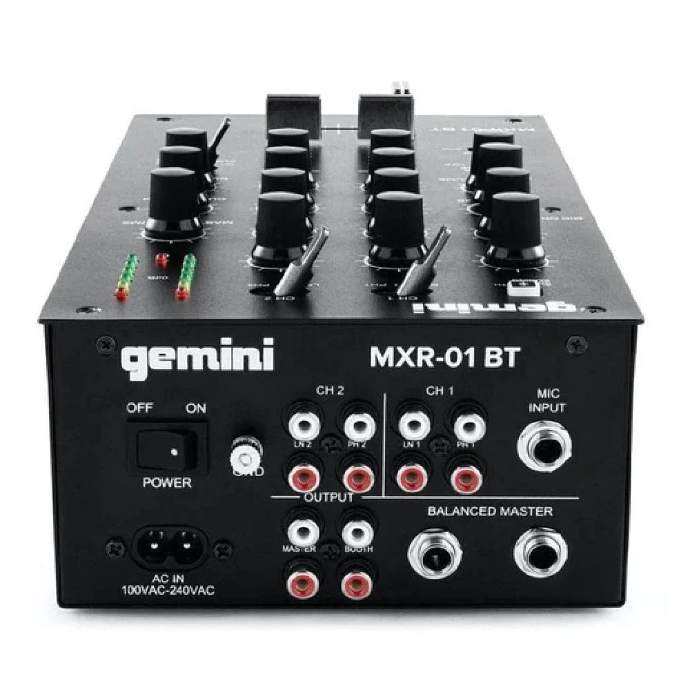 Gemini MXR 01 BT 2-Channel Professional DJ Mixer With Bluetooth Input - Image 9