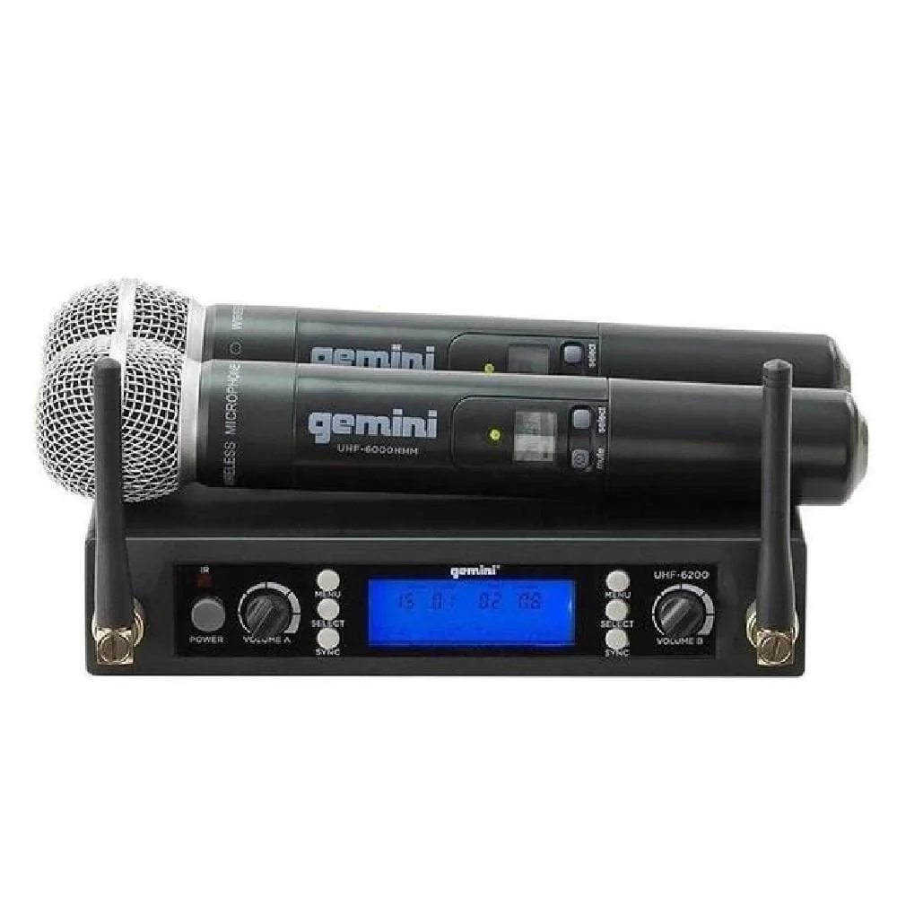 Gemini UHF 6200M Wireless Microphone System