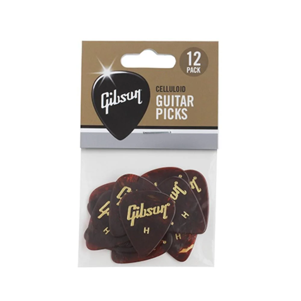 Gibson APRT12-74 Tortoise Guitar Picks- Pack of 12 - Image 2