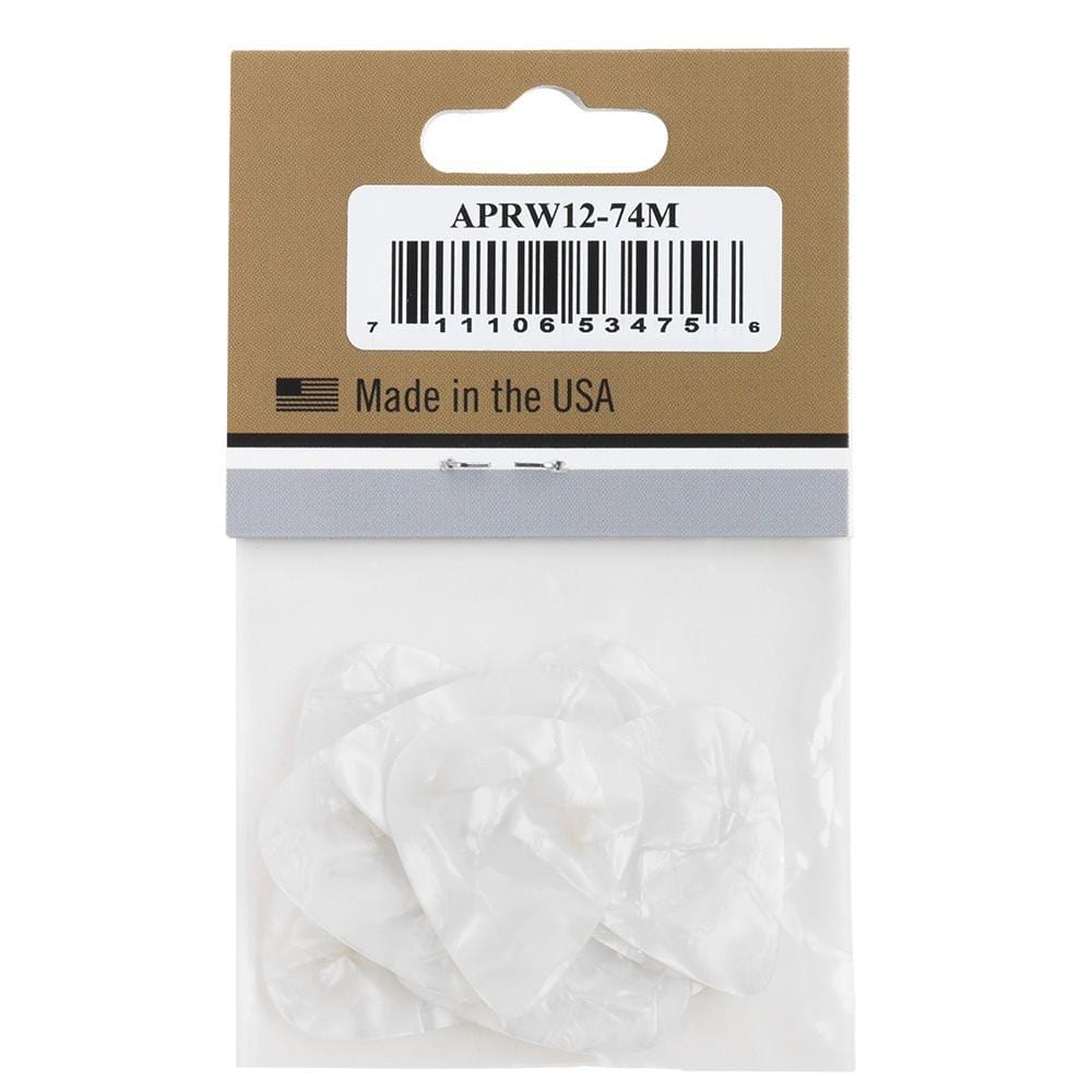 Gibson APRW12-74 White Pearloid Picks- Pack of 12 - Image 6