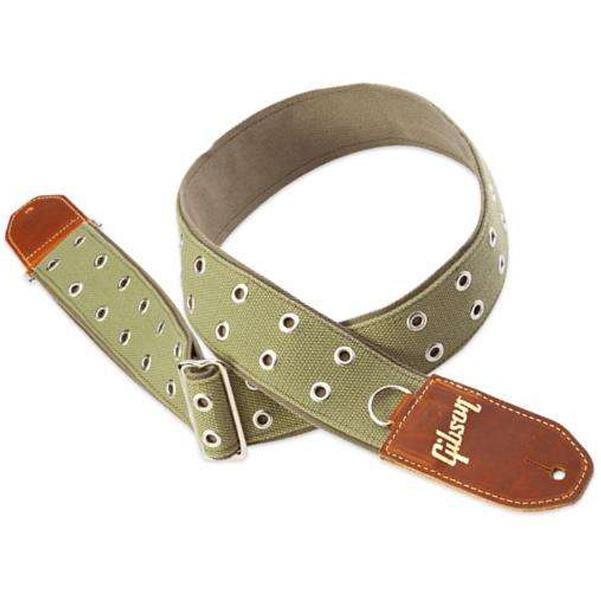 Gibson ASRIV-GRN The Rivet 2 inch Guitar Strap