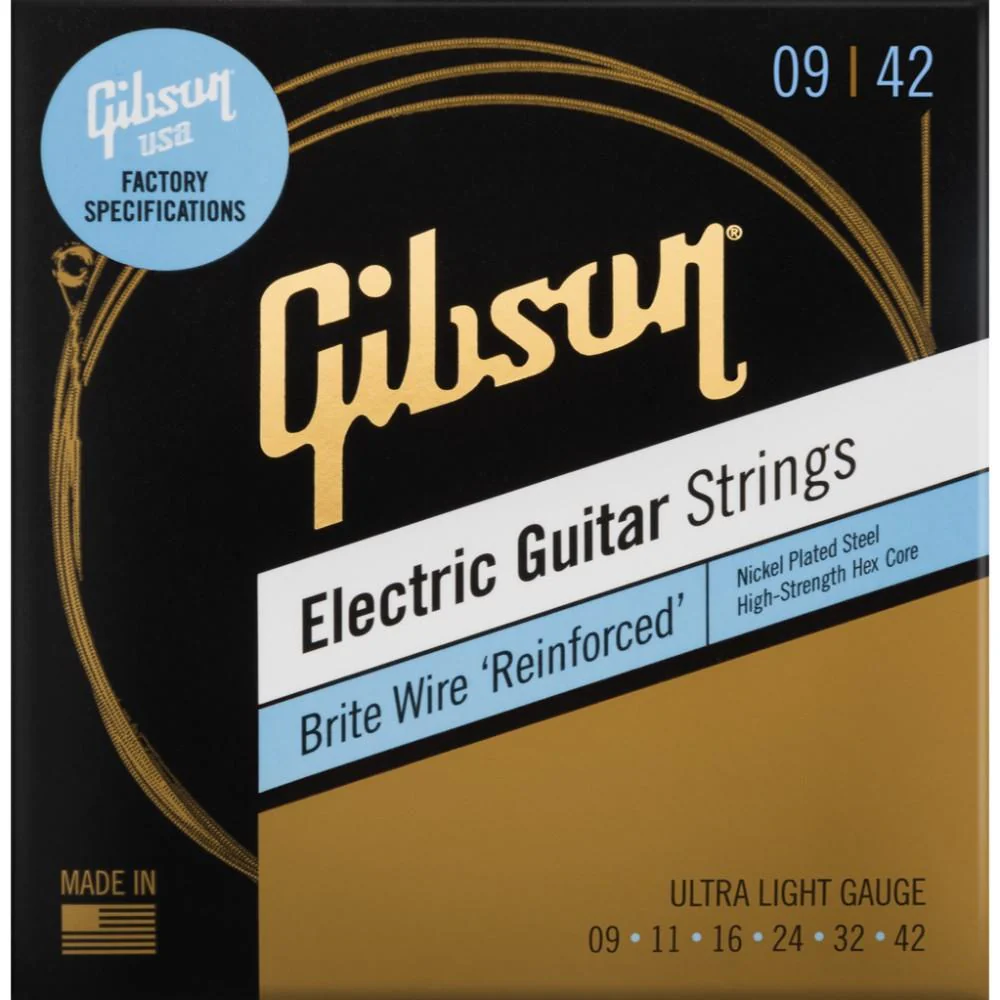 Gibson Brite Wire Reinforced Electric Guitar Strings - Image 3