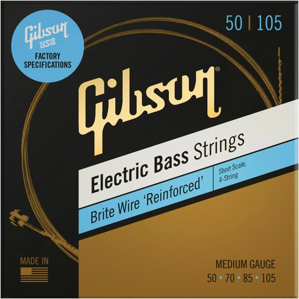 Gibson Short Scale Brite Wire Electric Bass Strings- 4 Strings - Image 2