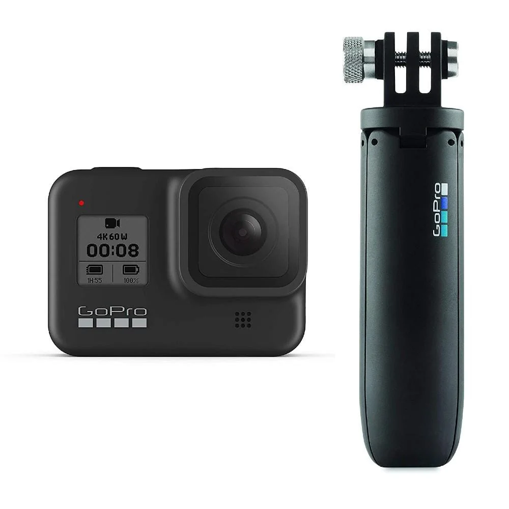 GoPro Hero 8 Hypersmooth Streamlined 4k Action Camera With Shorty- Black with 2 Year Warranty