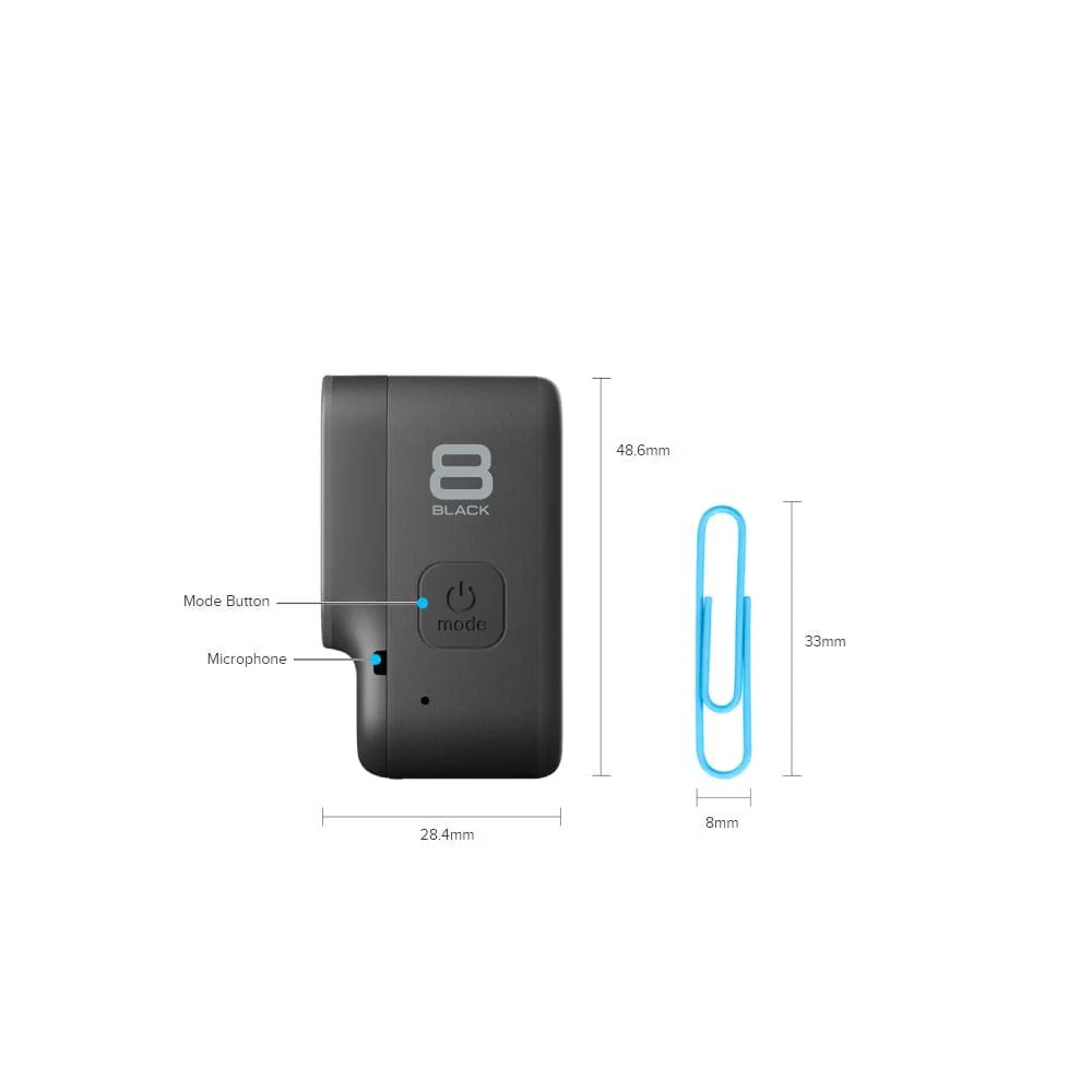GoPro Hero 8 Hypersmooth Streamlined 4k Action Camera With Shorty- Black with 2 Year Warranty - Image 6