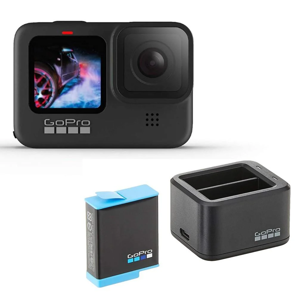 GoPro Hero 9 Black 5k Video 20MP Streaming Action Camera With Battery and Charger