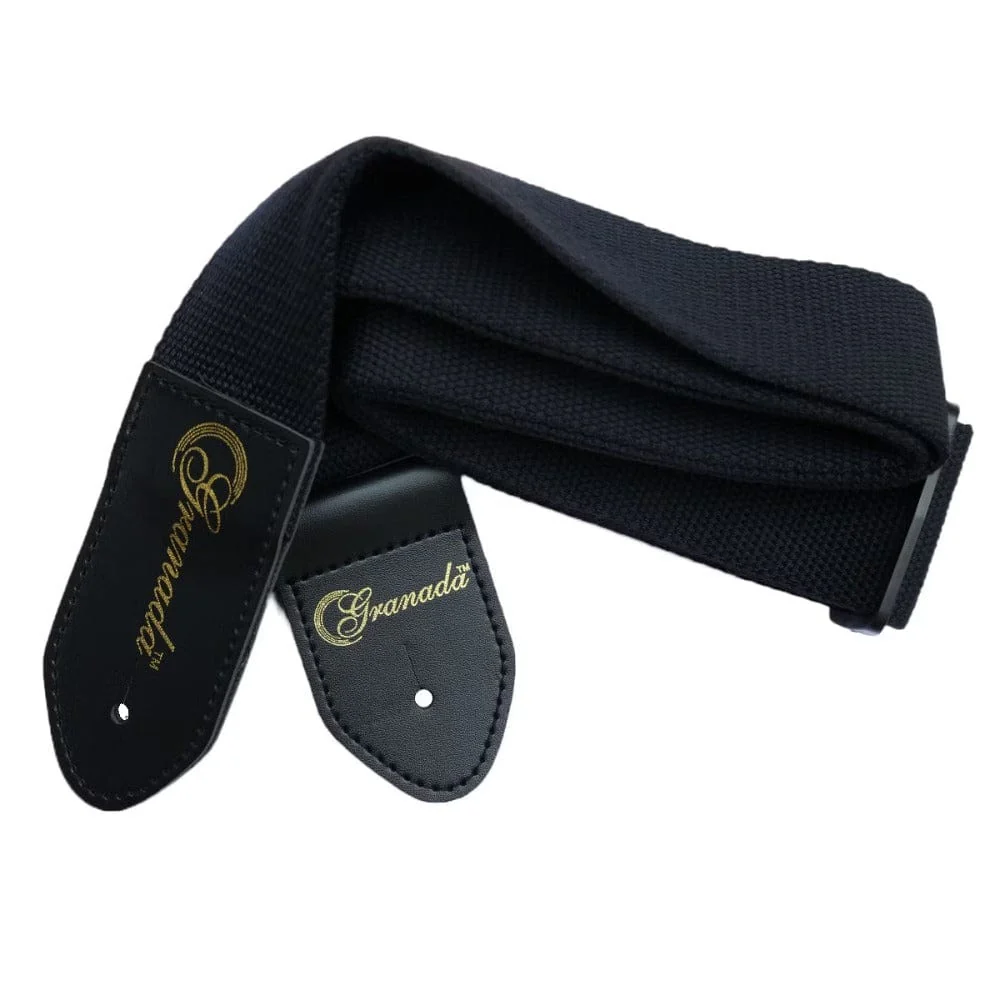 Granada GS05 Guitar Strap - Black - Image 2