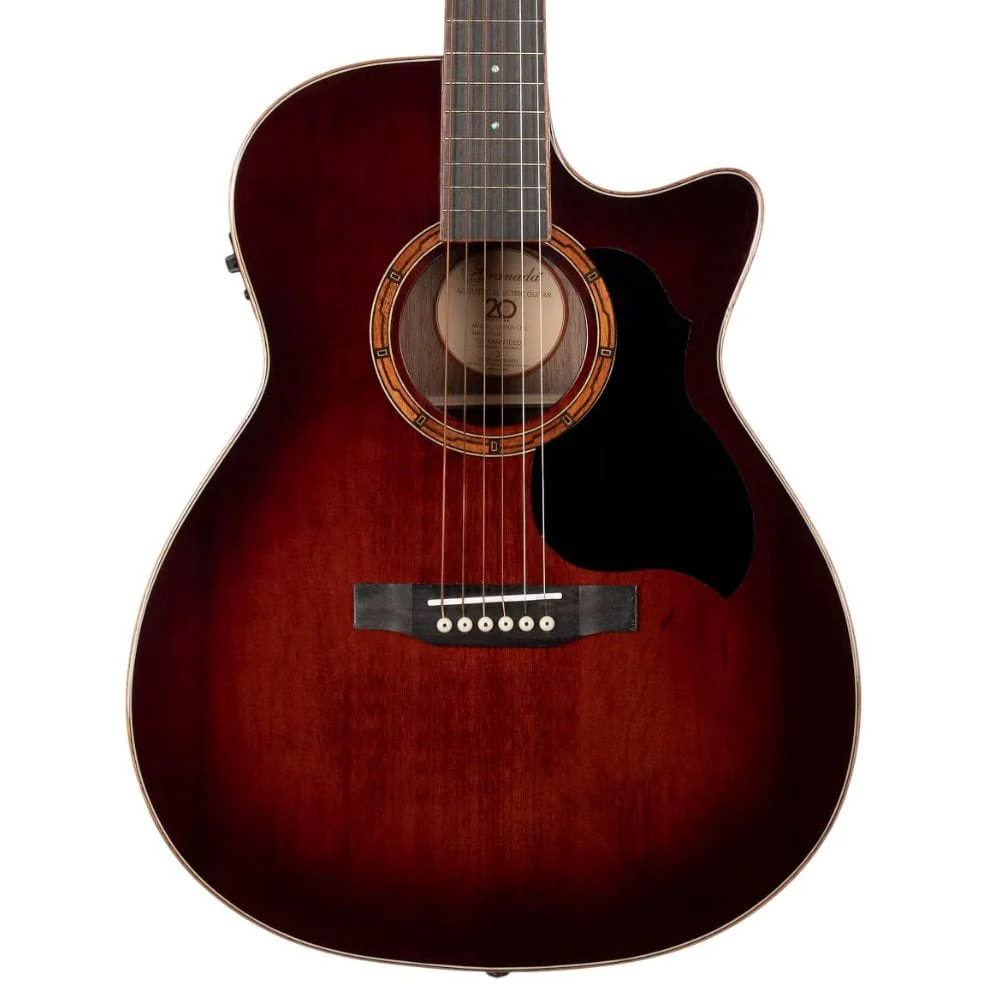 Granada  GS350A-CEQ 6 String Electro Acoustic Guitar with Fishman Pickup - Natural Gloss - Image 4