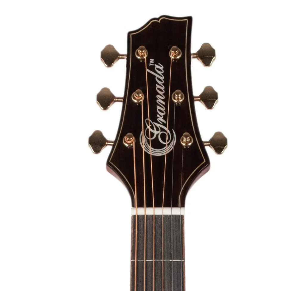 Granada GS355A-CEQ 6 String Electro Acoustic Guitar with Fishman Pickup - Natural Gloss - Image 5