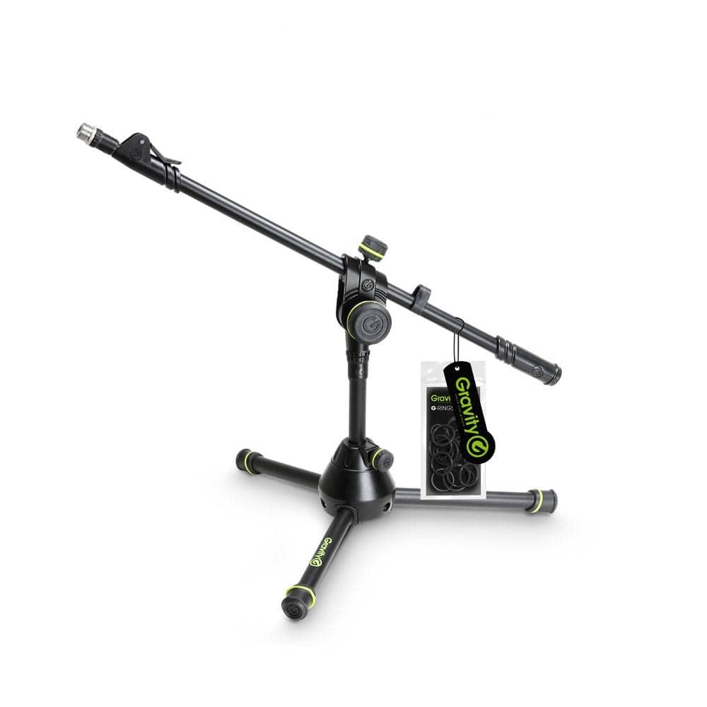 Gravity MS3122HDB Short Heavy Duty Microphone Stand With Folding Tripod Base