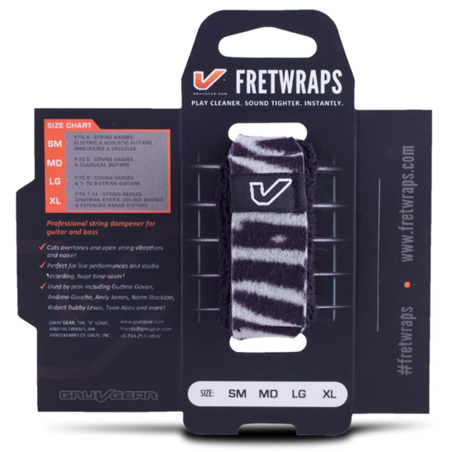 GruvGear FW-ZEB FretWraps String Muters