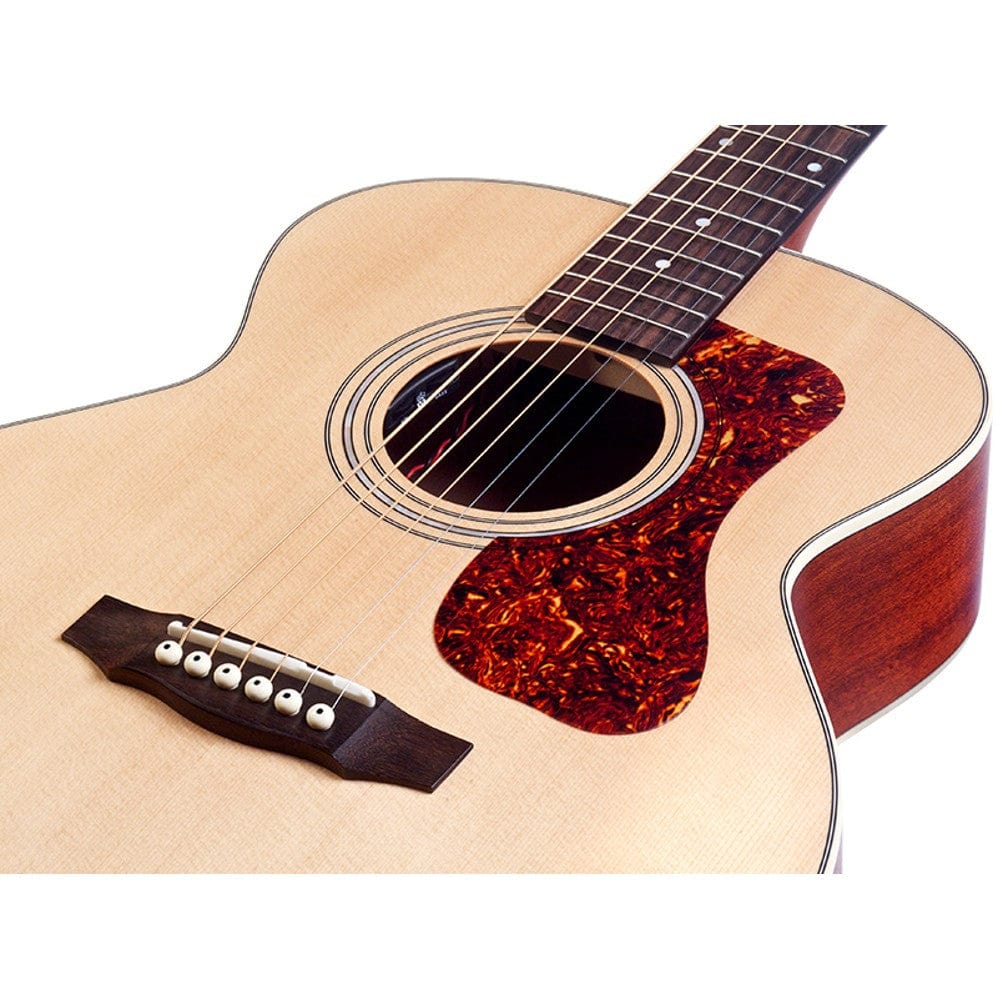 Guild Jumbo Junior 6 String Electro Acoustic Guitar - Natural - Image 4