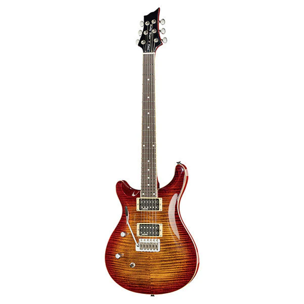 Harley Benton CST-24T Left Handed Electric Guitar - Paradise Amber Flame