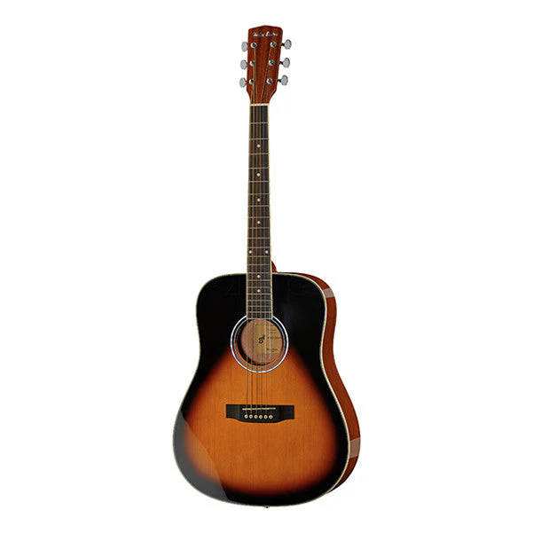 Harley Benton D-120 Dreadnought Acoustic Guitar - Vintage Sunburst High Gloss