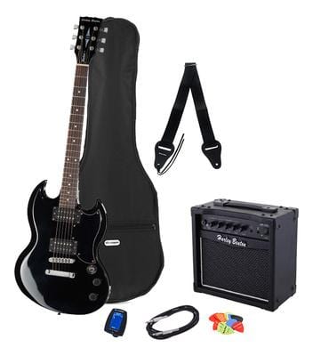 Harley Benton DC-200 BK Student Serie Bundle