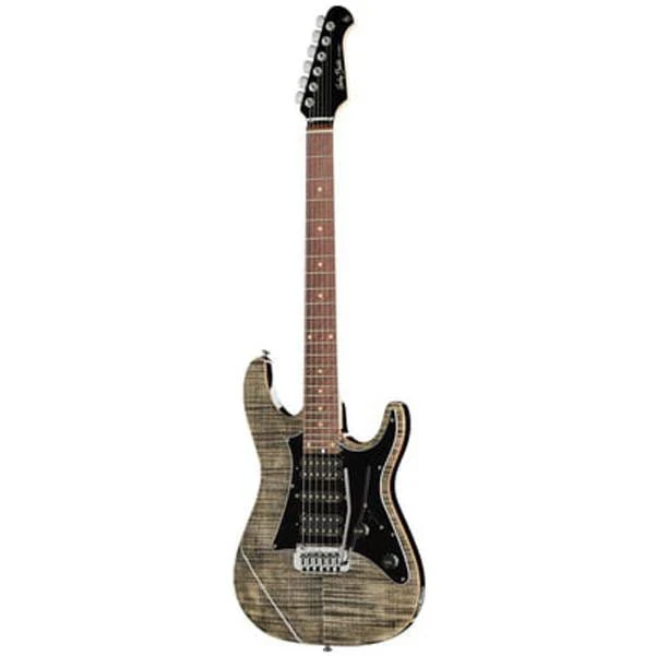 Harley Benton Dynamic HSH 6-String Electric Guitar - Flamed Maple Top - Image 2