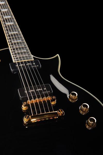 Harley Benton SC-Custom P90 Black - Image 9