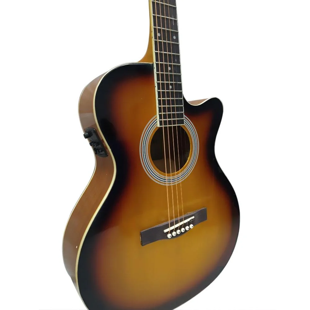 Havana 39inch Cutaway Electro Acoustic Guitar with 5 Band EQ & GT-3 Tuner - Image 10