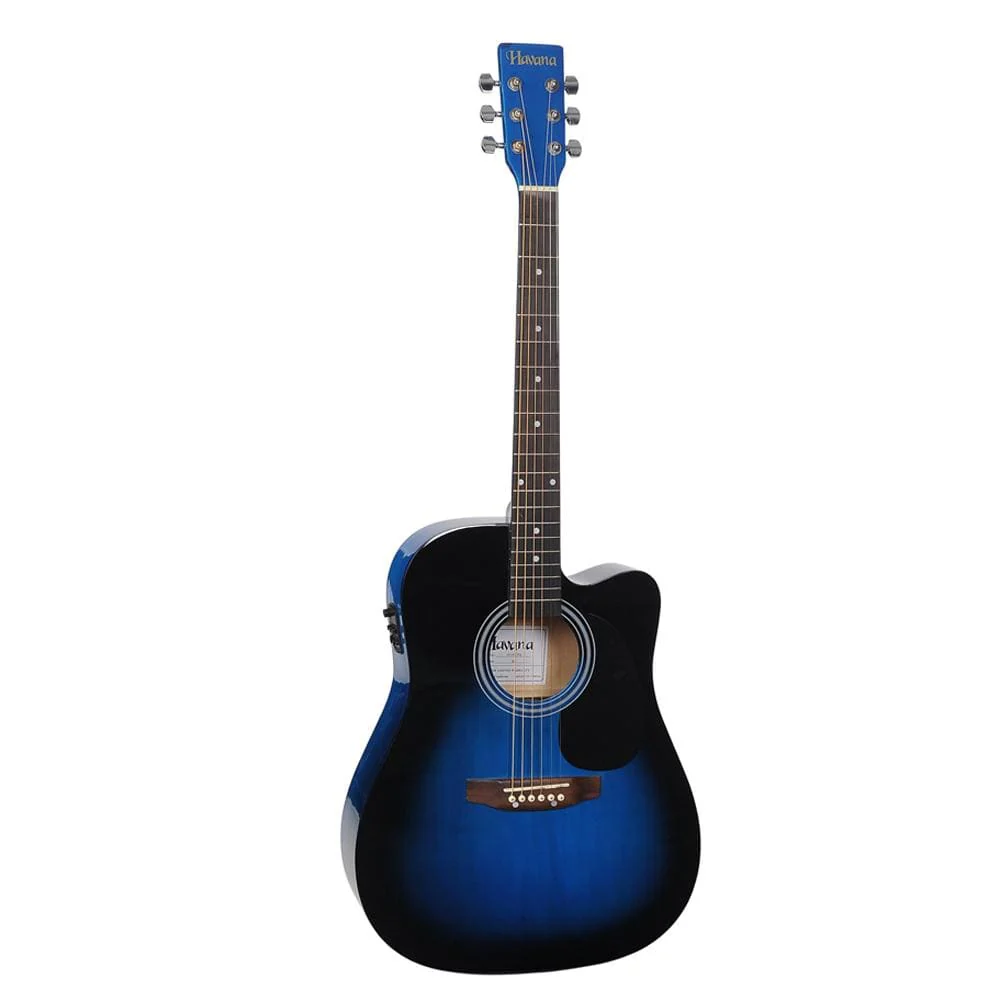 Havana 41-Inch Cutaway Electro Acoustic Guitar with 5 Band EQ & GT-3 Tuner - Open Box