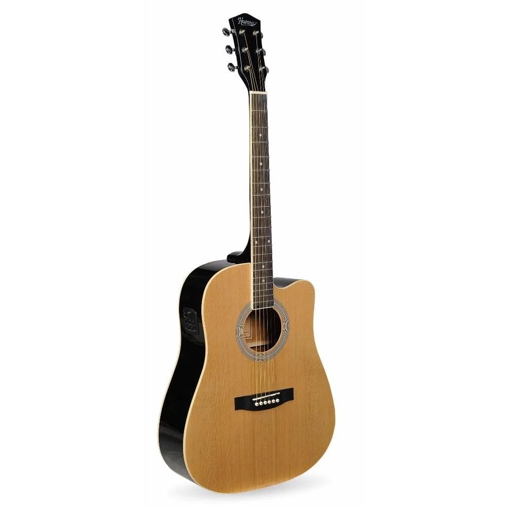 Havana AAG-41 41" Jumbo Cutaway Acoustic Guitar with 5 Band EQ & GT-3 Tuner - Image 3