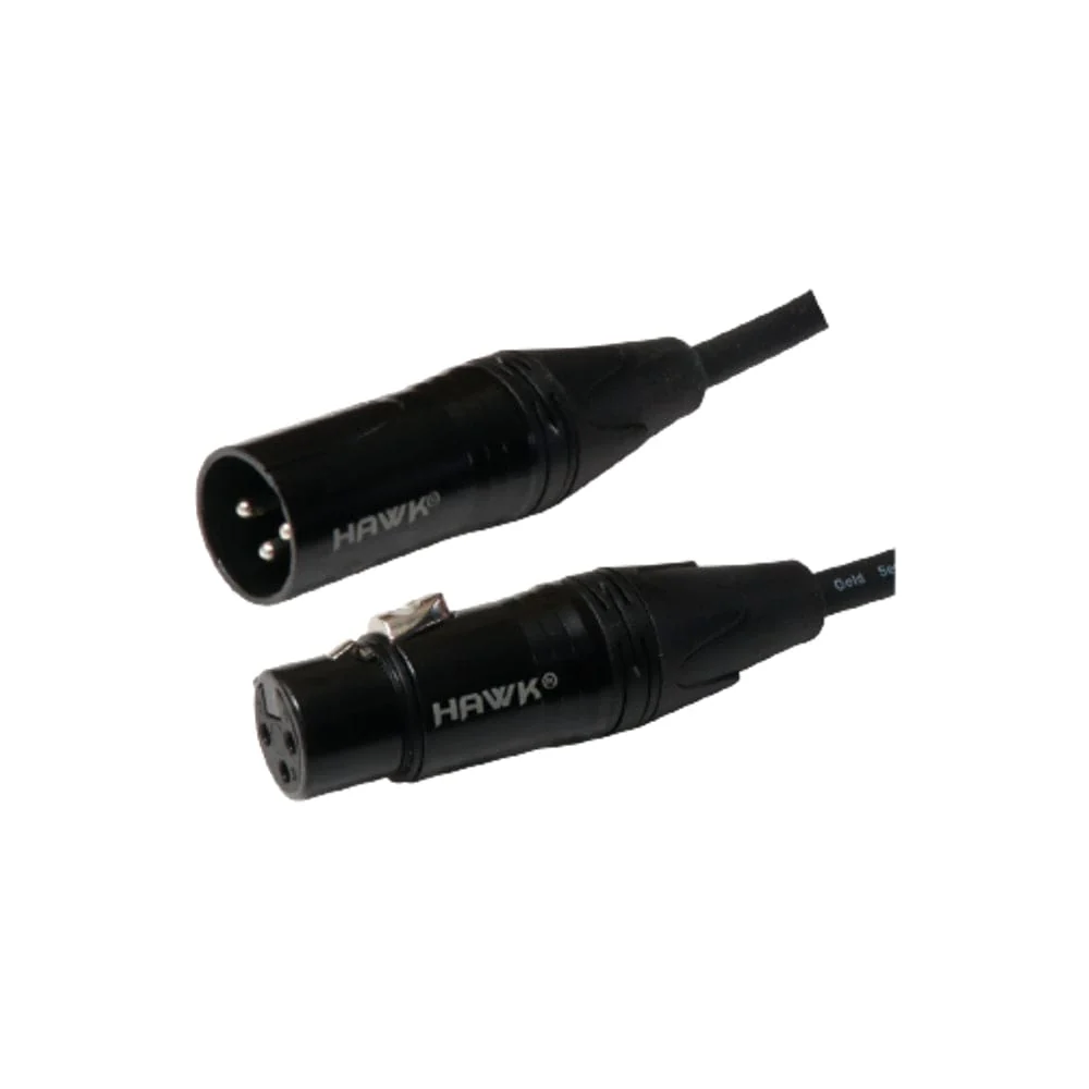Hawk SXFG-033 Gold Series XLR Male to XLR Female Microphone Cable With Cable Tie - Image 3