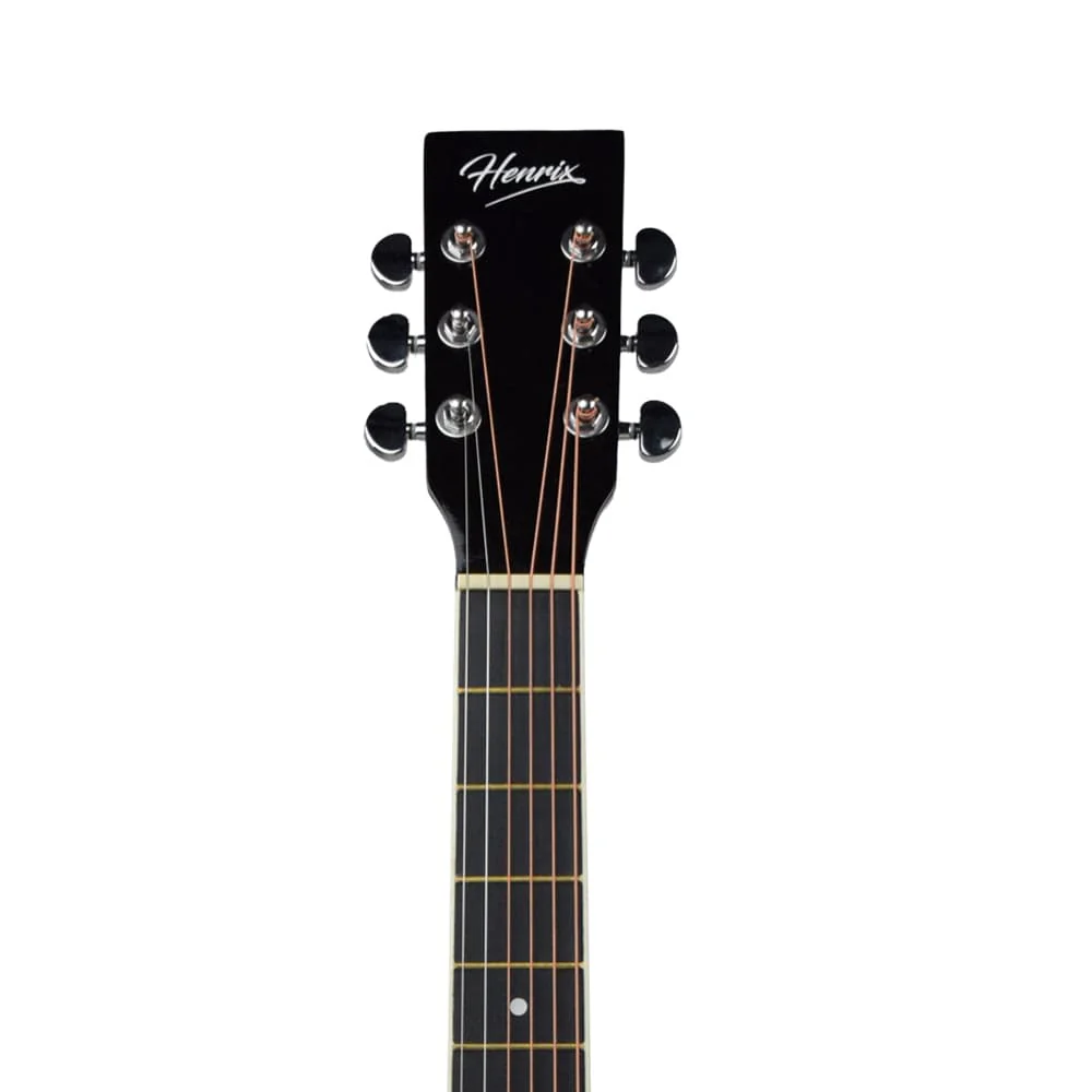 Henrix 38C 38 Inch Cutaway Acoustic Guitar with Dual Action Truss Rod, Gigbag, Picks, String Set, Strap, Cloth & Ebook - Image 104