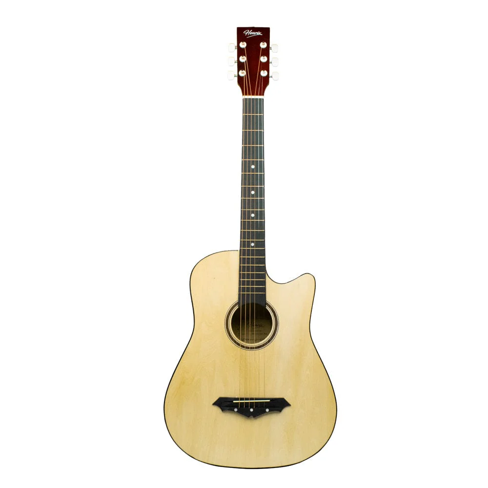 Henrix 38C 38 Inch Cutaway Acoustic Guitar with Dual Action Truss Rod, Gigbag, Picks, String Set, Strap, Cloth & Ebook - Image 55