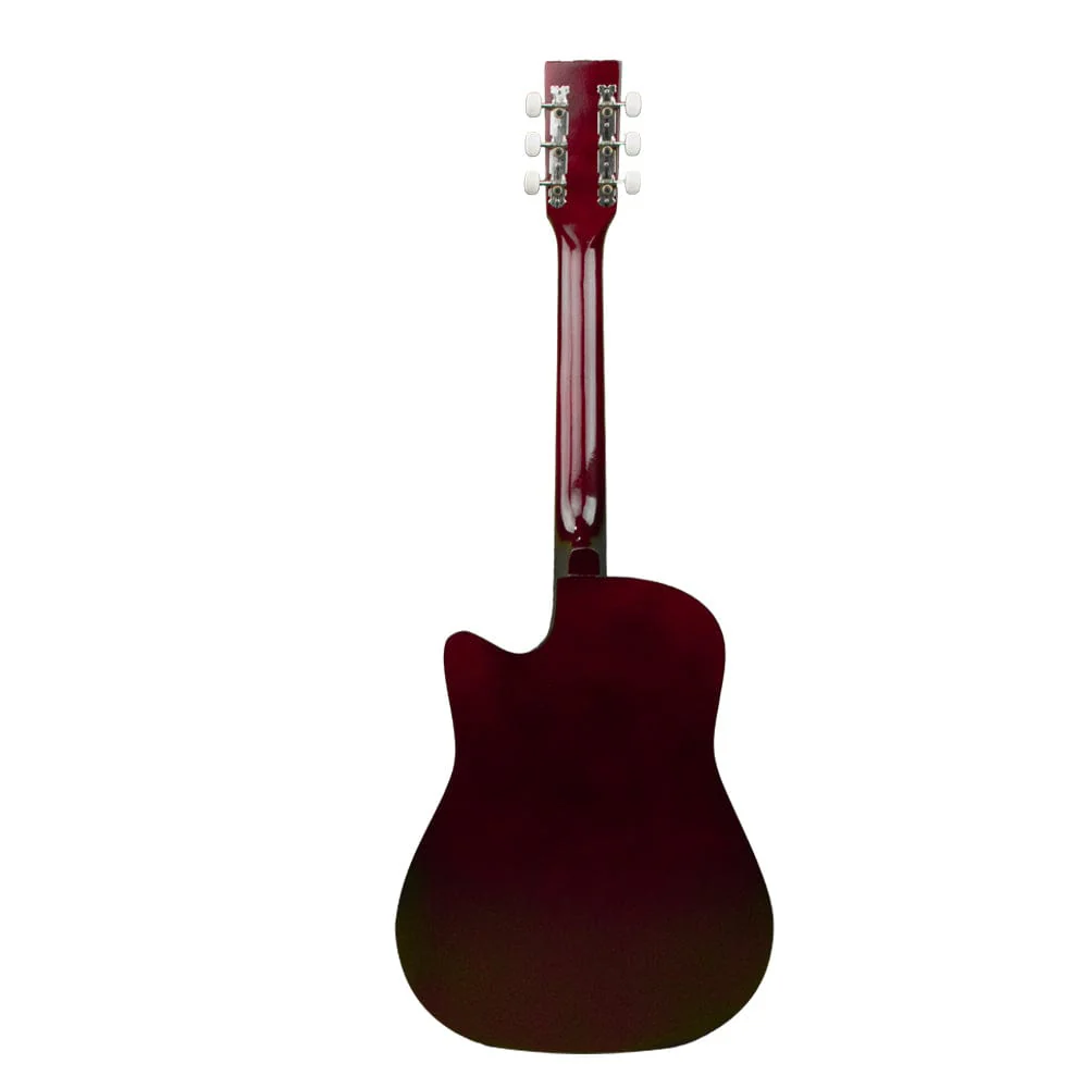 Henrix 38C 38 Inch Cutaway Acoustic Guitar with Dual Action Truss Rod, Gigbag, Picks, String Set, Strap, Cloth & Ebook - Image 62
