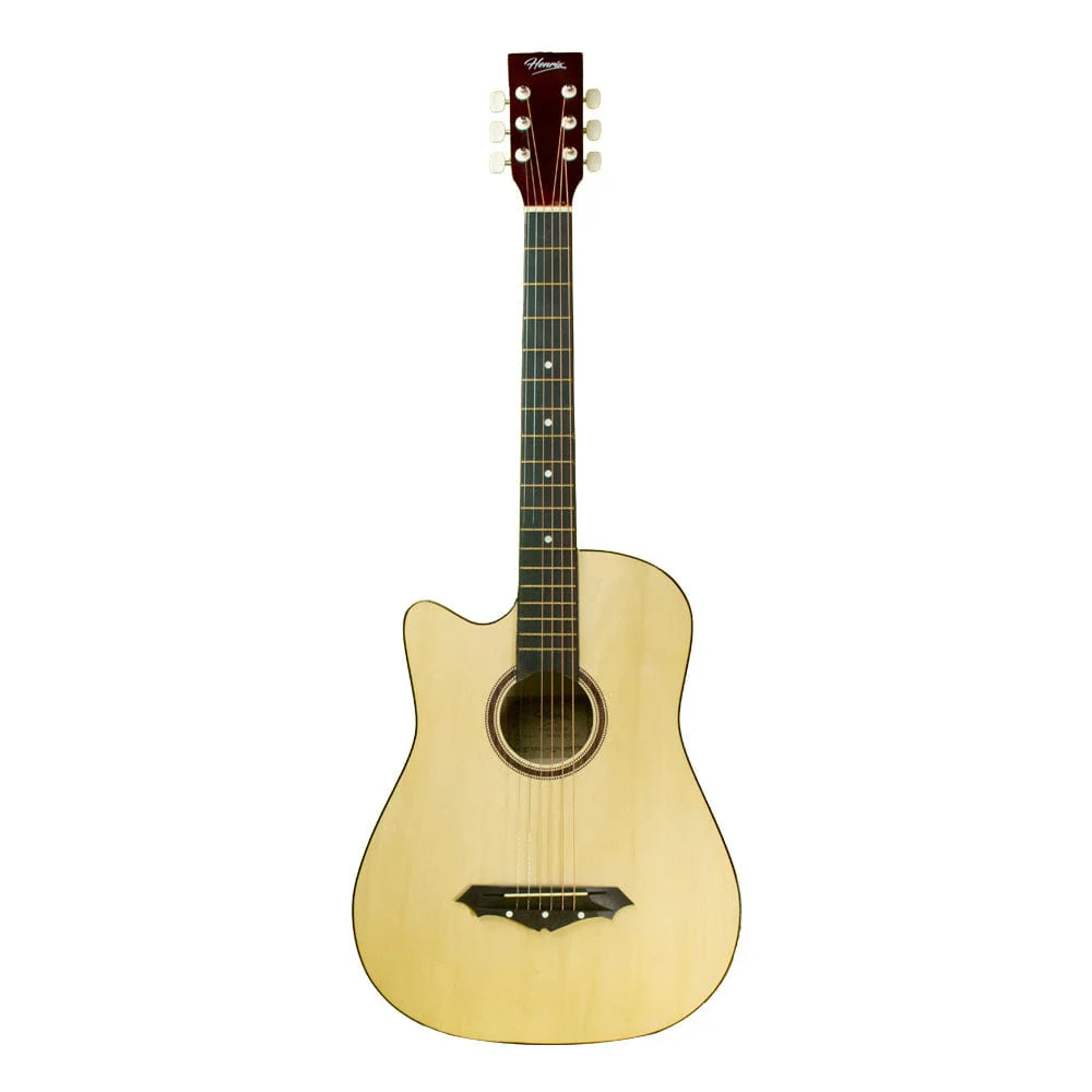 Henrix 38C 38 Inch Cutaway Acoustic Guitar with Dual Action Truss Rod, Gigbag, Picks, String Set, Strap, Cloth & Ebook - Image 65