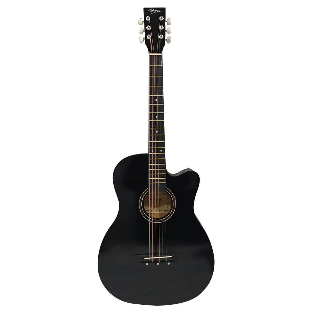 Henrix 38C Cutaway Acoustic Guitar - Black - Open Box
