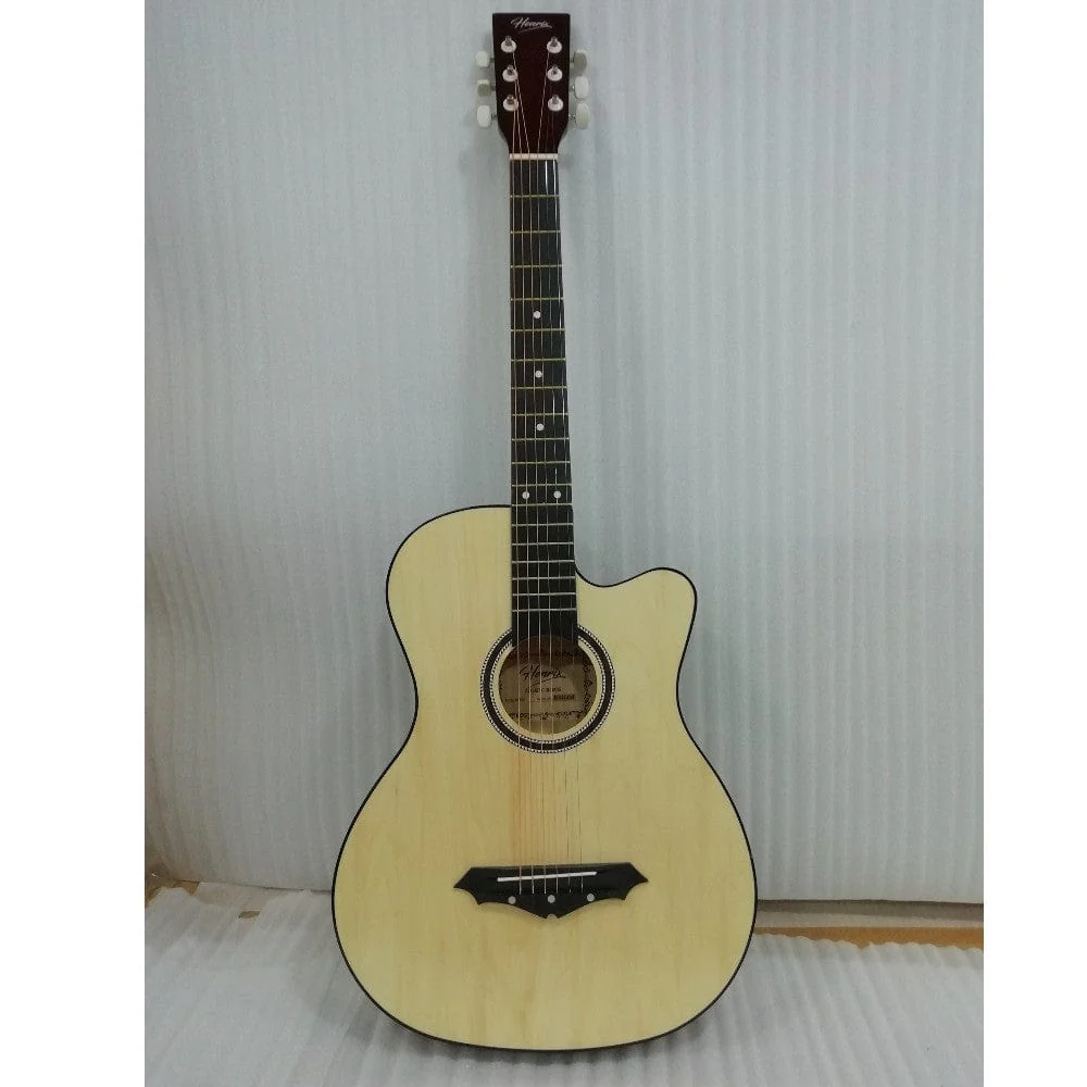 Henrix 38C Cutaway Acoustic Guitar - Natural - Open Box B Stock - Image 13