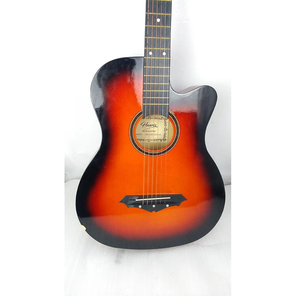 Henrix 38C Cutaway Acoustic Guitar - Open Box B Stock - Image 23