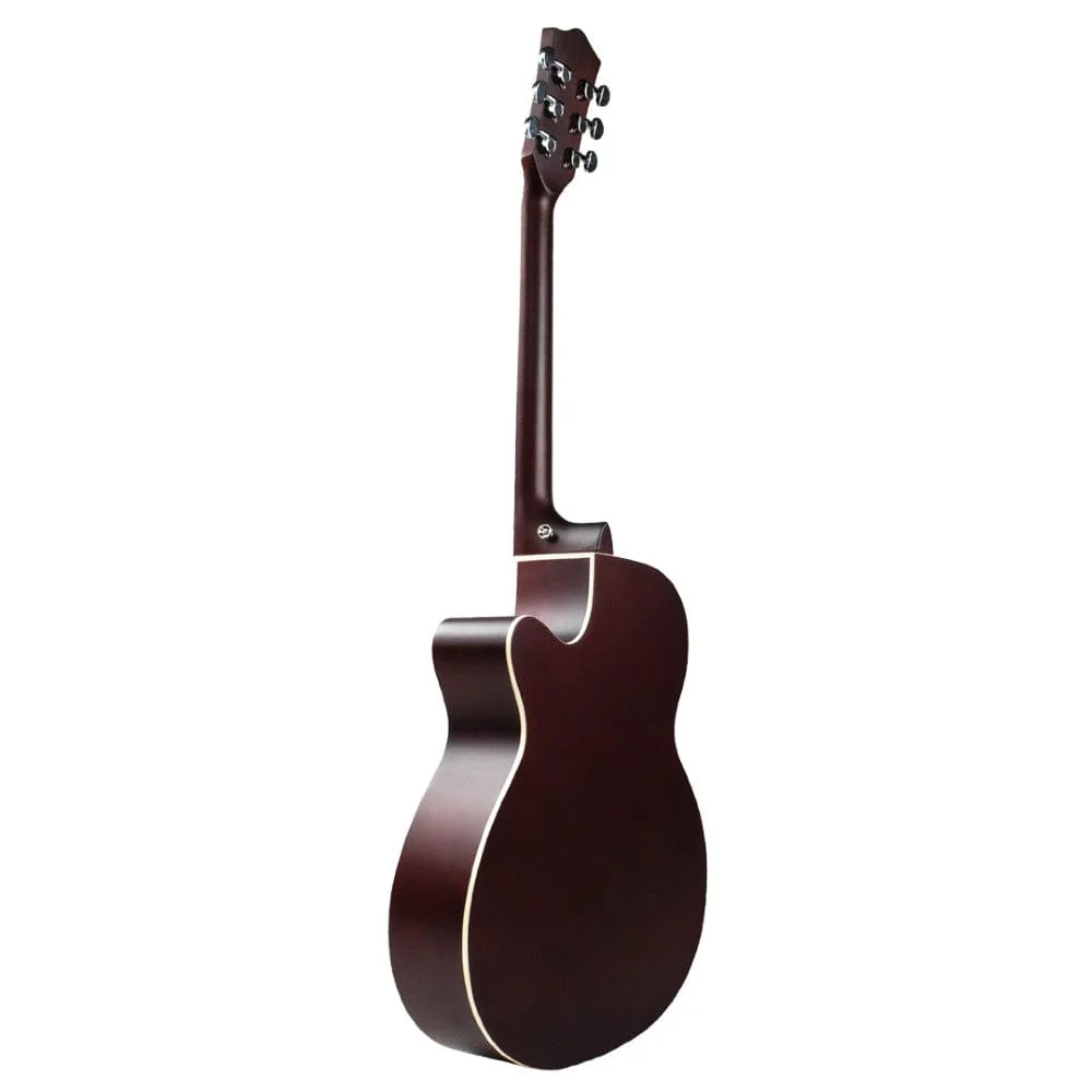 Henrix 40C 40-Inch Cutaway Acoustic Guitar with Dual Action Truss Rod, Gigbag, Picks, String Set, Strap, Cloth & Ebook - Image 11