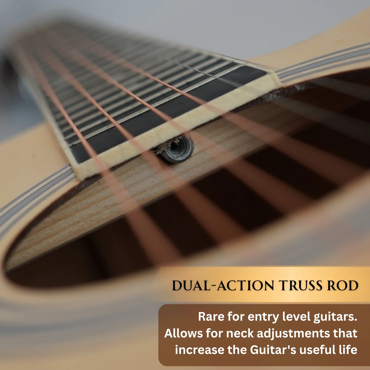 Henrix PRO 40C 40-Inch Cutaway Acoustic Guitar with Dual Action Truss Rod, Gigbag, Picks, String Set, Strap, Cloth & Ebook - Image 11