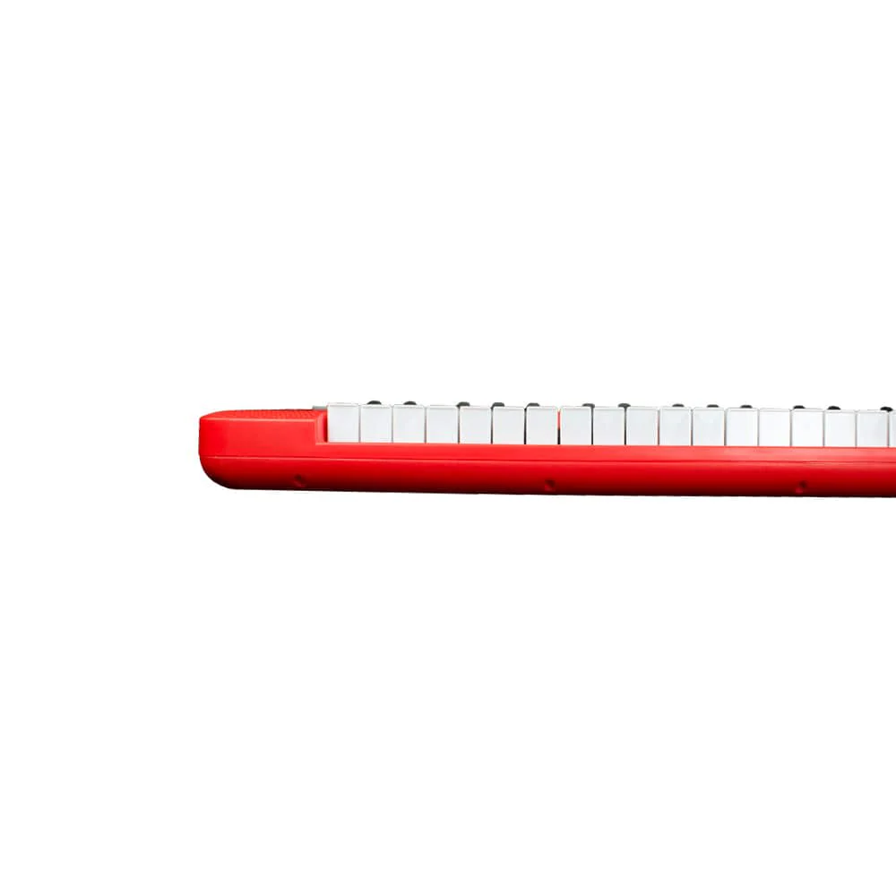 Henrix KB-601 Portable 61 Full Size Keys Keyboard with Adapter and Microphone - Red - Open Box - Image 7