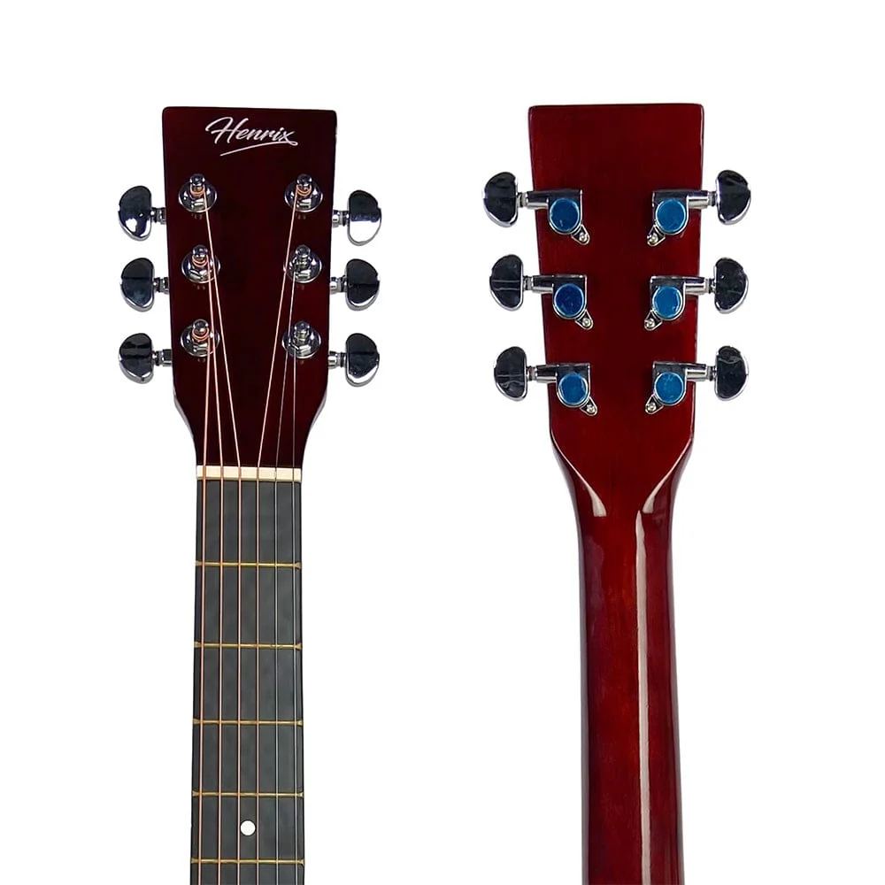 Henrix PRO 38C 38 Inch 6 String Cutaway Acoustic Guitar - Image 29