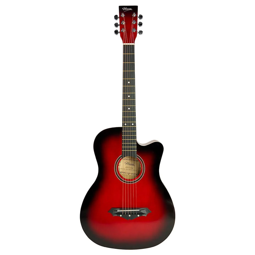 Henrix PRO 38C 38 Inch 6 String Cutaway Acoustic Guitar - Image 30