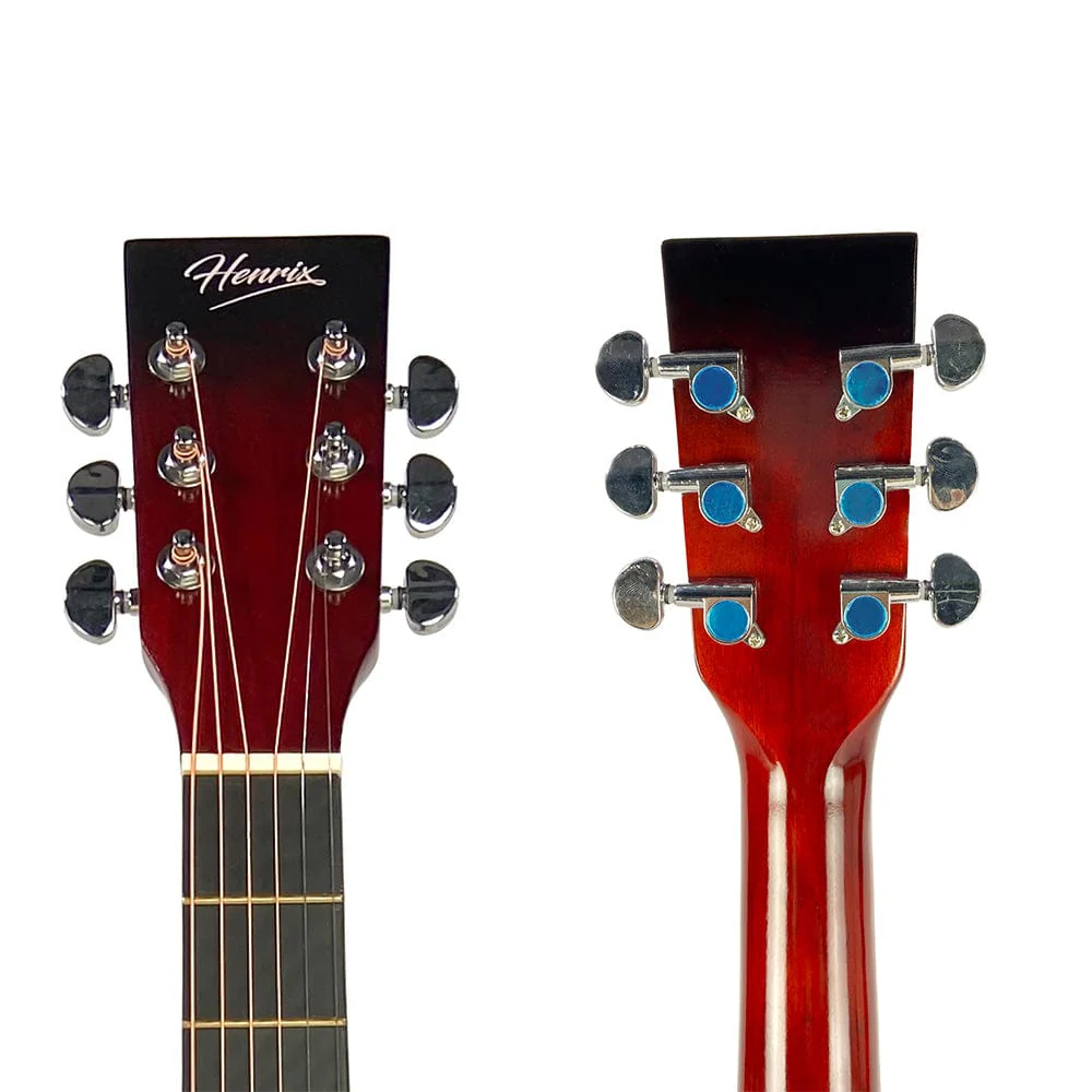 Henrix PRO 38C 38 Inch 6 String Cutaway Acoustic Guitar - Image 46