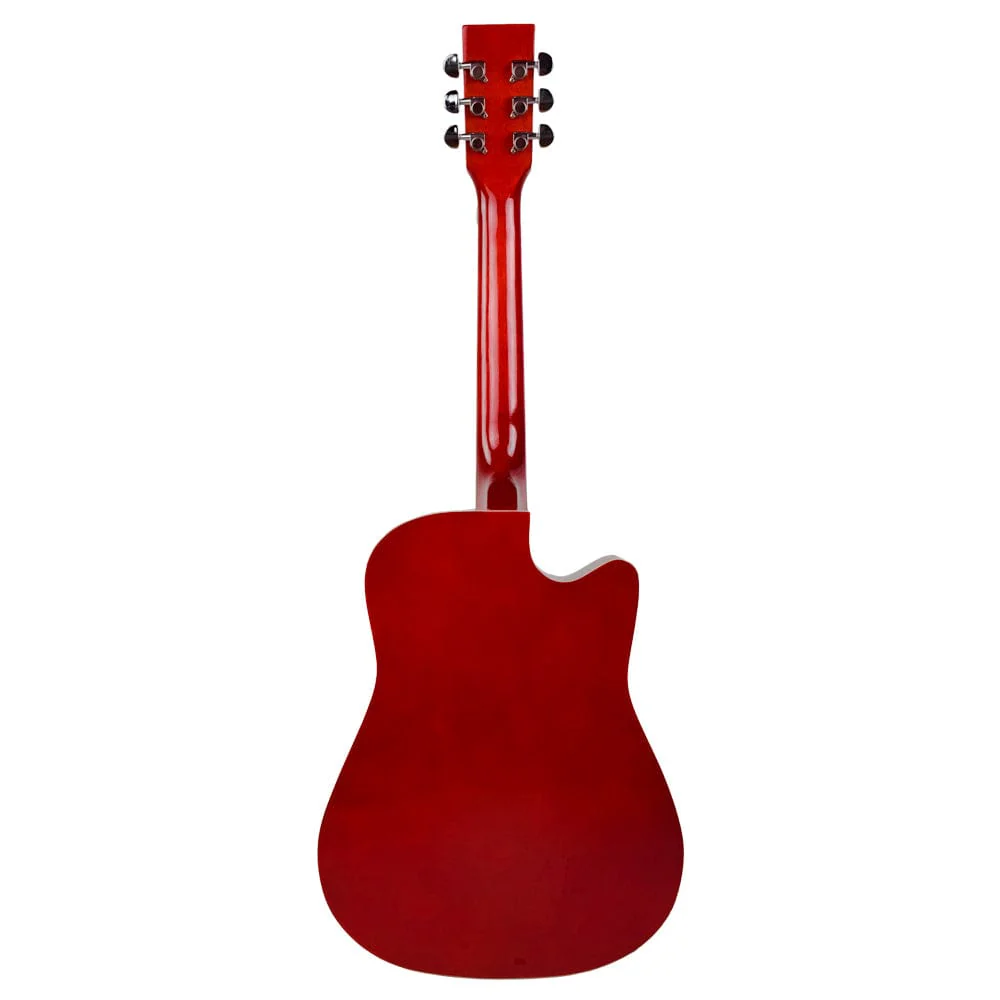 Henrix PRO 38C 38 Inch 6 String Cutaway Acoustic Guitar - Image 74