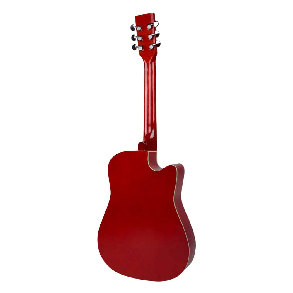 Henrix PRO 38C 38 Inch 6 String Cutaway Acoustic Guitar - Image 75