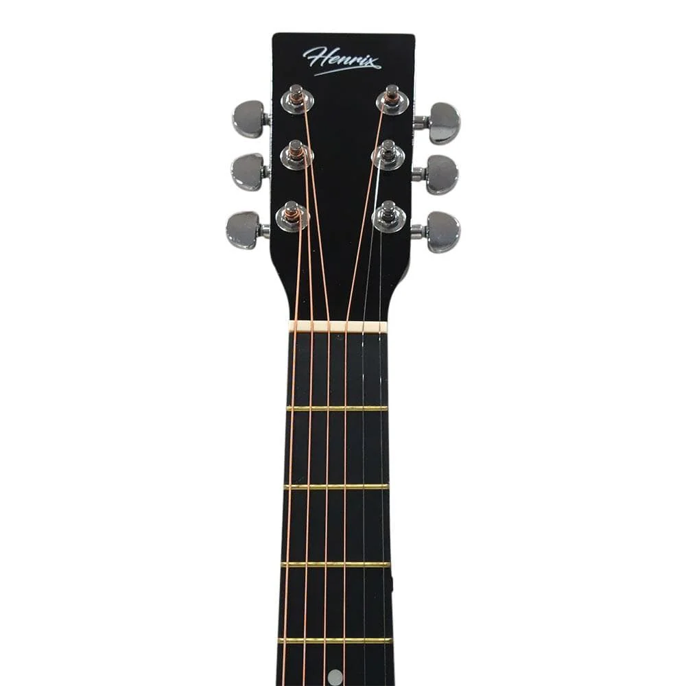 Henrix PRO 38 Inch 6 String Cutaway Acoustic Guitar - Open Box - Image 4