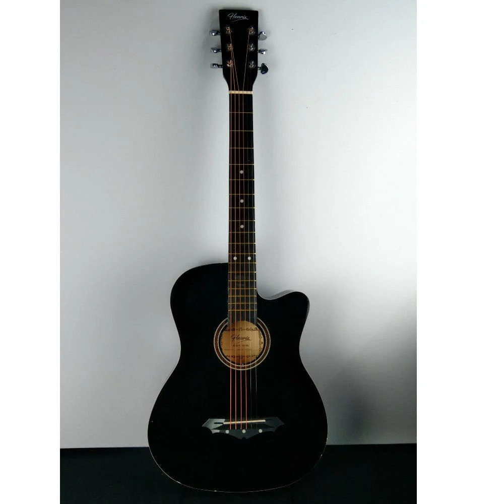Henrix 38C Cutaway Acoustic Guitar - Open Box B Stock - Image 32